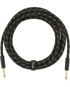 Fender Deluxe Series Instrument Cable - Straight to Straight - 5ft. to 25ft. - Black Tweed