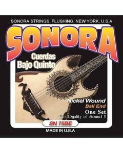 Sonora Bajo Quinto Set - Nickel Plated - Ball End