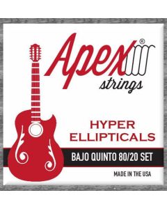 Apex Strings Bajo Quinto Set 80/20 Bronze Hyper Ellipticals