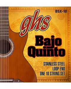 GHS BSX-10 Bajo Quinto Stainless Steel Set - Loop End
