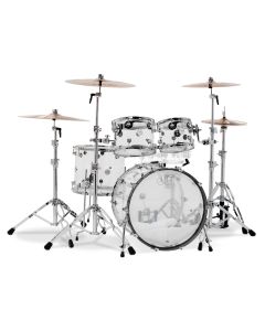 Drum Workshop DDAC2214CL Design Series 4-Piece Shell Pack - Clear Acrylic