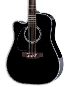 Takamine EF381DX LH Black Gloss - 12 String Acoustic Electric Left-Handed Guitar