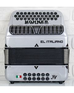 Hohner Anacleto El Italiano - 5 Switch - Super Compact Accordion - Silver