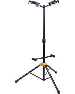 Hercules GS422BPLUS Double Guitar Stand with Auto Grip System and Foldable Backrest