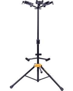 Hercules GS432BPLUS Triple Guitar Stand with Auto Grip System and Foldable Backrest