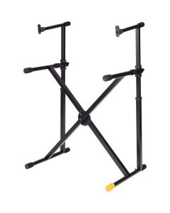 Hercules KS210B EZ-LOK Double Tier X Keyboard Stand