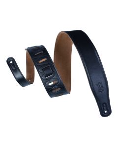 Levy's 2.5 inch Staple Series Padded Guitar Strap - Black