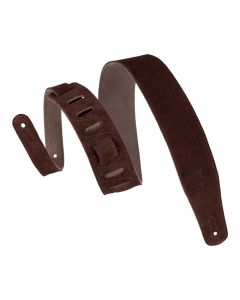 Levy's 2.5 inch Simply Suede Series Guitar Strap - Brown