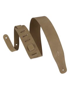 Levy's 2.5 inch Simply Suede Series Guitar Strap - Sand