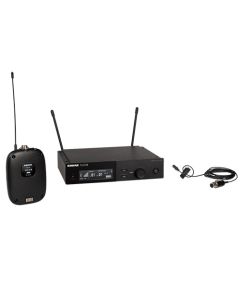 Shure SLXD14/DL4B Digital Wireless System with SLXD1 Bodypack Transmitter and DL4 Lavalier Microphone