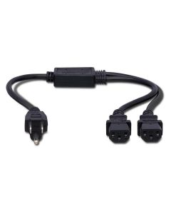 Hosa YIE-406 Dual IEC C13 to NEMA 5-15P Power Y Cable