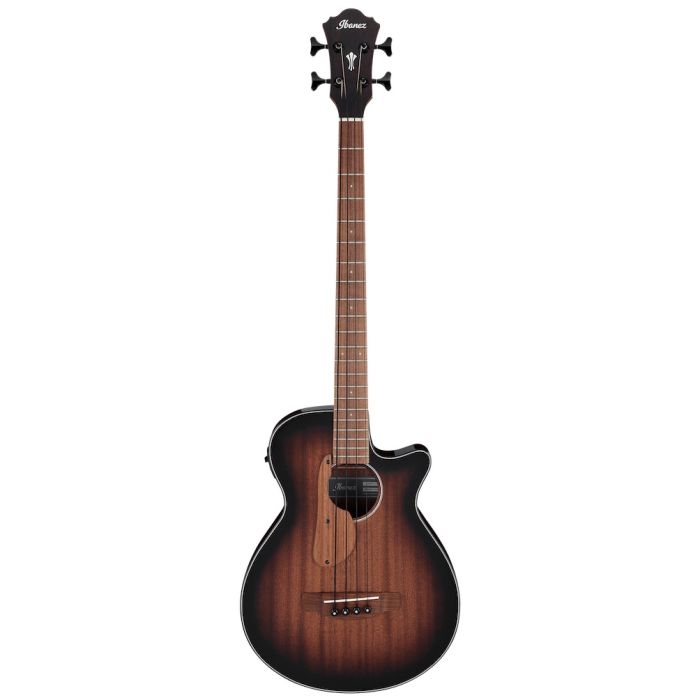 Ibanez AEGB24EMHS Mahogany Sunburst High Gloss - 4 String Acoustic Electric Bass Guitar