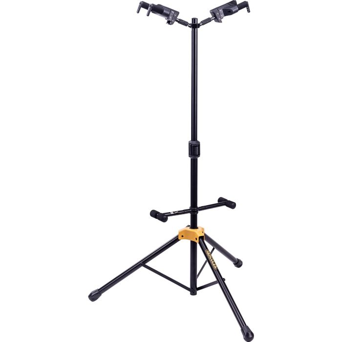 Hercules GS422BPLUS Double Guitar Stand with Auto Grip System and Foldable Backrest