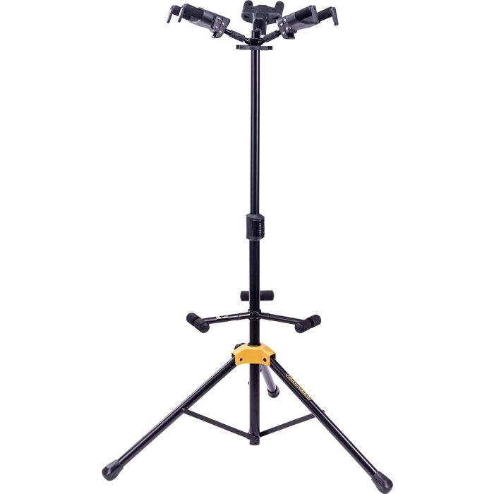 Hercules GS432BPLUS Triple Guitar Stand with Auto Grip System and Foldable Backrest