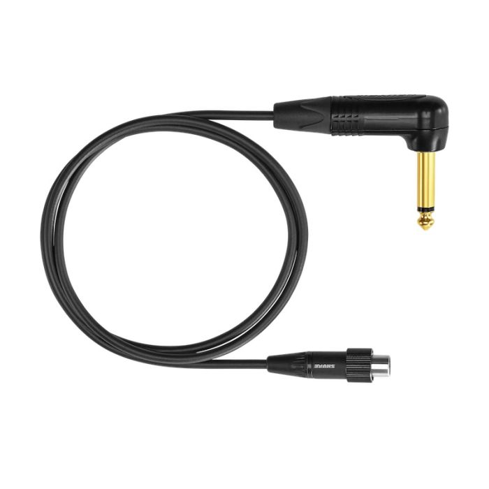 Shure WA307 Premium Right-Angle 1/4 inch Instrument Cable with Locking TA4F Connector
